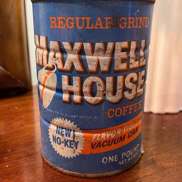 Blue Coffee Can - Picture 2 of 5